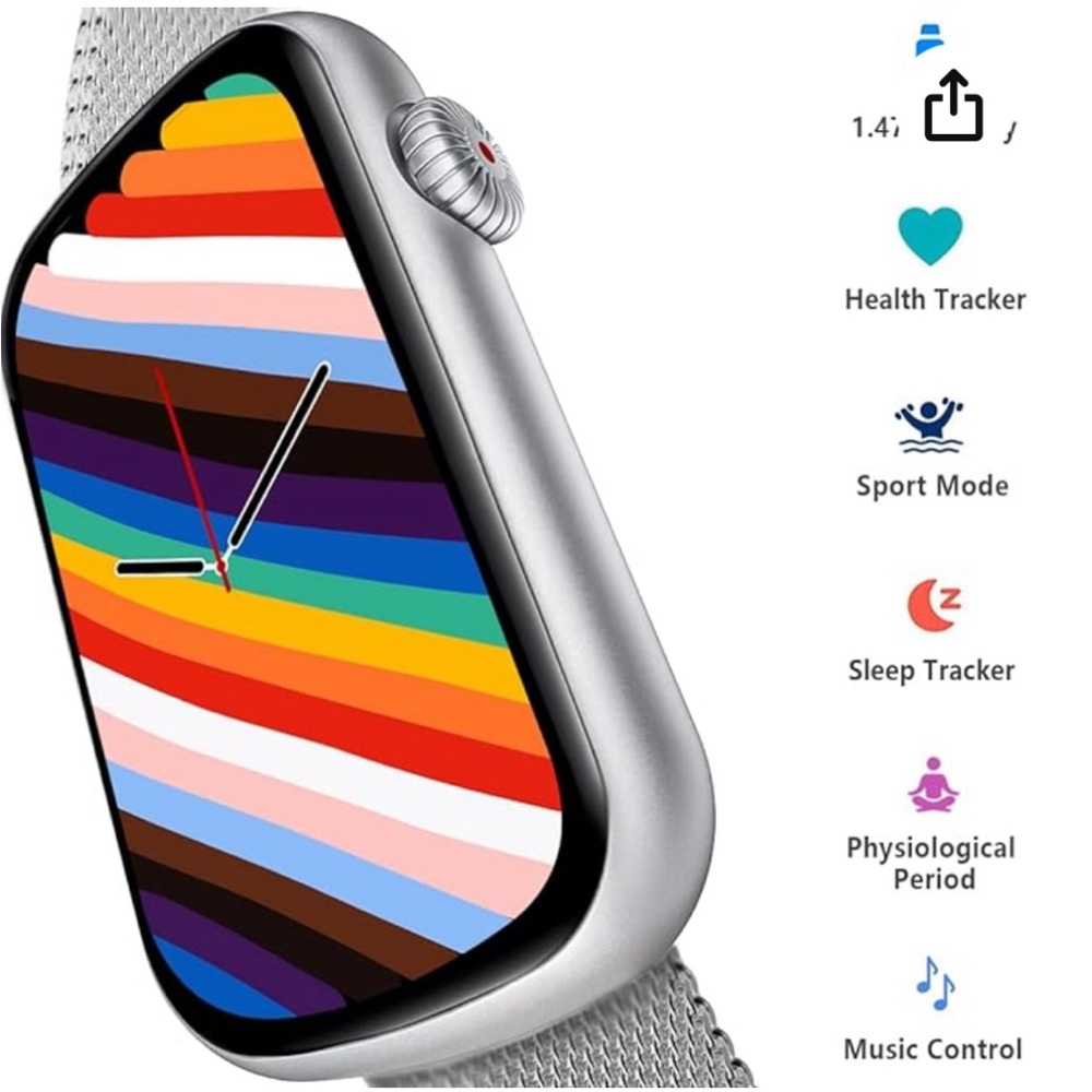MorePro FitnessTracker w/HRBP waterproof, blood o2 sleep track,calorie counter